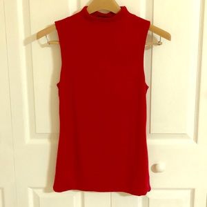 Halogen mock neck top